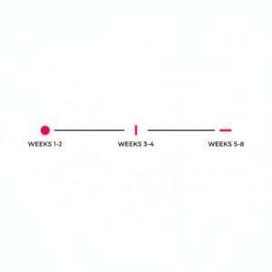 Timeline graphic showing how cravings change during intermittent fasting