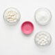 Magnesium supplement capsules and powder arranged for a 2026 sleep and anxiety guide